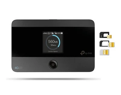 TP-Link M7350 Saponetta Portatile Modem WiFi N300Mbps 4G LTE Cat4, Visualizzazio - Immagine 1 di 4