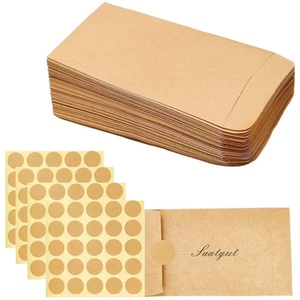 Samentütchen, 100 Stück Papiertüten Klein Braun, 6x10cm Saatgut Au qingmeng - Bild 1 von 8