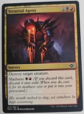 MTG Magic The Gathering Card Terminal Agony Sorcery Red Black MH2 - Image 1 of 2
