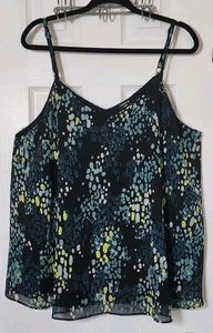 Cami Torrid 2 multicolore Sophie chiffon foderato altalena taglia 18-20 - Foto 1 di 4