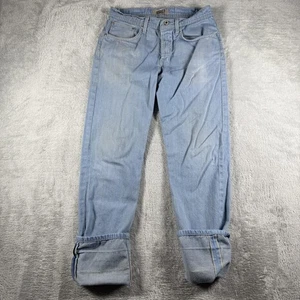 Naked Famous Jeans Mens 30x34 Blue Selvedge Denim Button Fly Slim Pants Faded - Picture 1 of 16