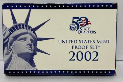 2002 Clad Proof Set U.S. Mint Original Government Packaging OGP COA - Image 1 of 4