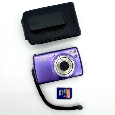 Vivitar Vivicam F332 Purple Digital Camera 4x Zoom 14.1 MP TESTED - Image 1 of 4