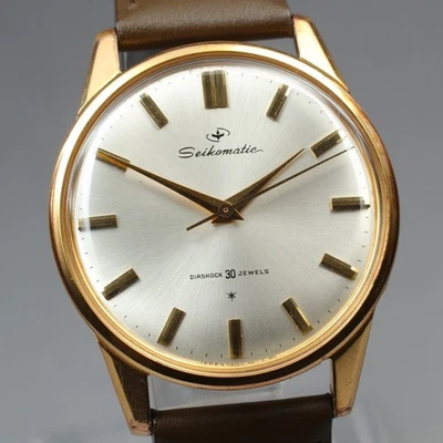 [NEAR MINT] Vintage SEIKO Seikomatic 15031D DIASHOCK Gold Men's AT Watch JP U826 - Image 1 of 4