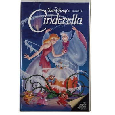 Vintage Walt Disney Cinderella VHS Tape The Classics Animated Movie Kids 76 Min - Image 1 of 4