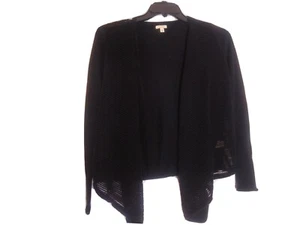 Sonoma Life + Style Damen offener Strick Cardigan Pullover, schwarz vorne offen Small - Bild 1 von 6