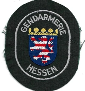 1960er ! Rarität! HESSEN GENDARMERIE Polizei Patch Abzeichen Polizeiabzeichen - Bild 1 von 2