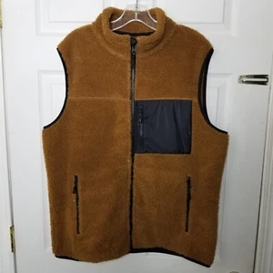 Chaleco Chaqueta Goodthreads Marrón Pesado/Grueso Polar Cremallera Para Hombre Talla L - Imagen 1 de 13