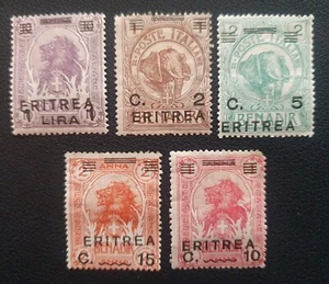 ERITREA 1922 - Francobolli di Somalia sovrastampati (MH) - Imagen 1 de 2