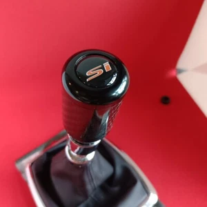 CARBON BLACK SI 6SP WEIGHTED SHIFT GEAR KNOB for CIVIC MK8 MK9 MKX ACCORD TYPE R - Picture 1 of 6