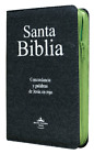 Biblia Letra Grande Tamano Manual RVR60, Blue Jean, Cierre e Indice Verde