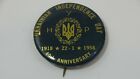 Vintage Ukranian Independence Day Pin Button 40Th Anniversary 1918-1958 #826