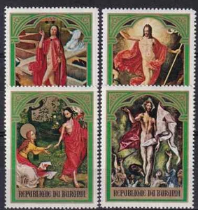 Pinturas Burundi 1969 Yvert 314/17 MNH VF - Imagen 1 de 1