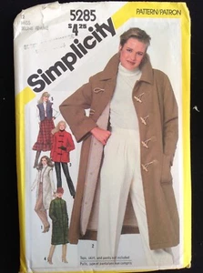 Pattern Simplicity 5285, misses’ coat, quilted coat, vest Size 12 - Picture 1 of 2