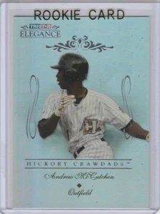 ANDREW McCUTCHEN ROOKIE CARD Hickory Crawdads 2007 Baseball Elegance INSERT RC! - Picture 1 of 2
