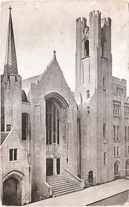 St. Luke's Lutheran Church - NYC New York 1945 Black & White (NOT RPPC) Postcard - Picture 1 of 2