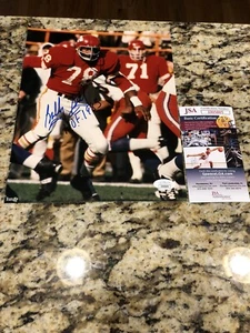 BOBBY BELL Signed KANSAS CITY CHIEFS Photo Super Bowl NFL 100 HALL OF FAME JSA 5 - Picture 1 of 2