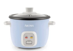Rice Cooker Mini Steamer Nonstick Pot Keep Warm Aroma 4 Cup Cooked Multicooker - Picture 1 of 5