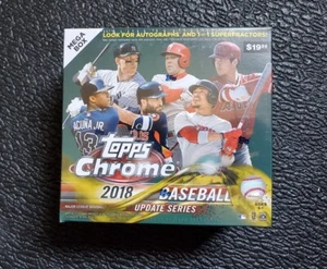 2018 Topps Chrome Update Mega Box - Factory Sealed (Ohtani, Acuna, Soto RC) - Picture 1 of 2