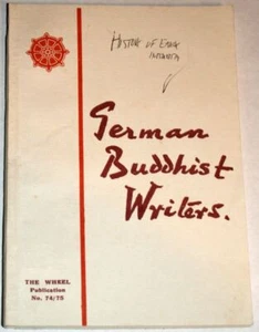 German Buddhist Writers. The Wheel Publication no.74-75 - Imagen 1 de 1