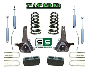 7" / 4" Spindle COIL Lift Kit + SHOCKS FOR 2002 - 08 Dodge Ram 1500 2WD V6 Eng - Picture 1 of 1