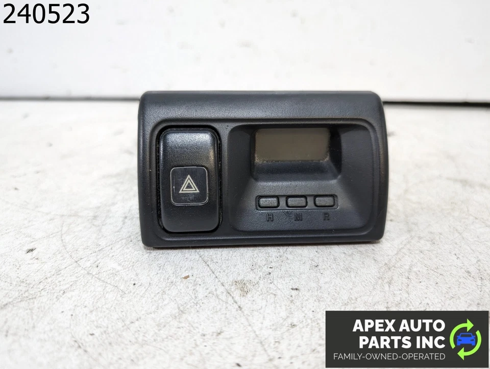 OEM 1998 Honda Accord 3L Dash Clock W/ Hazard Switch - Image 1 of 4