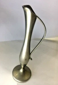 Vintage Silver Plate Vase Decor Tone Trumpet Flower Bud Length 18cm Weight 246g  - Picture 1 of 12