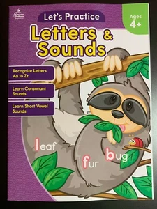 LET'S PRACTICE LETRAS Y SONIDOS Libro de trabajo EDADES 4+ NUEVAS ABC, CONSONANTES VOCALES - Imagen 1 de 2