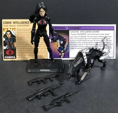 2013 SDCC GI JOE TRANSFORMERS CROSSOVER EPIC CONLUSION BARONESA Y FIGURAS DE DEVASTACIÓN Foto 1 de 4