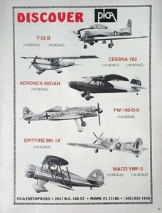 Vintage 1990 PICA Aircraft Print Ad Ephemera Wall Art Decor - Picture 1 of 1