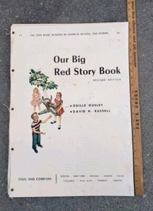 HUGE! Vintage 1957 School Teacher Reader - Our Big Red Story Book - Ginn Company - Picture 1 of 20