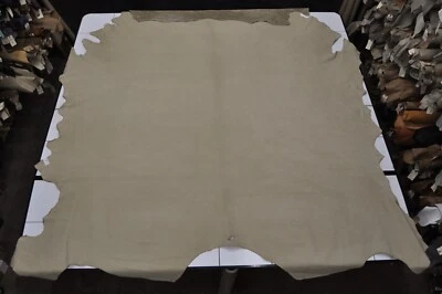 Taupe  " MOOR & GILES " Nubuck Buffed Suede Cow Leather Hide Upholstery e5rg h - Image 1 of 4