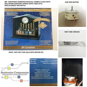 MR. CHRISTMAS ANIMATED MUSICAL CHIMES CLOCK WITH BALLROOM DANCERS MOTOR KIT . - Picture 1 of 2