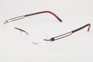 Gafas SILHOUETTE 4431 negras rojas sin montura 406060 53 mm - Imagen 1 de 3