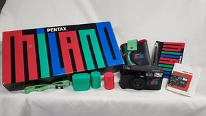 Pentax Milano seltene Vintage Filmkamera verpackt mit Zubehör Klasse A - Bild 1 von 12