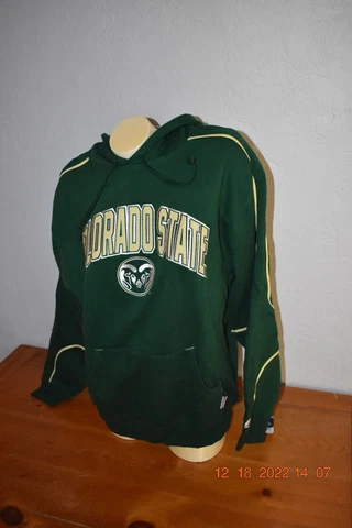 COLORADO STATE RAMS Large HOODIE Men's NCAA Licensed NEW Hooded Sweatshirt Cover