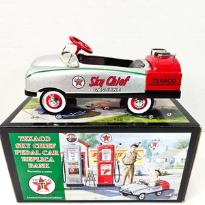 Texaco 1948 BMC Pedaliera Auto Sky Chief Bank Numerata Die Cast 1997 Corona Premi - Foto 1 di 19