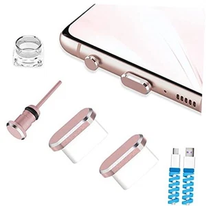 USB C Cover Cap Anti Dust Plug, Cell Phone C Charging Port and Rose Gold - Photo 1 sur 7