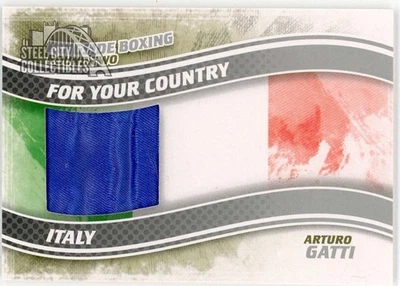 Arturo Gatti 2011 ITG Ringside Boxing Country Silver Trunks Card #FYC-16 (Blue) - Image 1 of 2