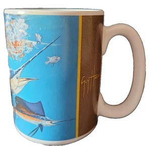 Taza de café Guy Harvey 2004 Deep Sea Sailfish azul - Imagen 1 de 4