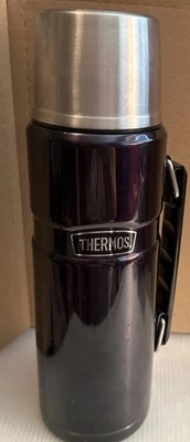 Termo de acero inoxidable aislado al vacío botella de bebidas púrpura 40 OZ/1,2 L Foto 1 de 4