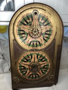 Original Vintage 1934 Lindstroms Gold Star Tinplate Bagatelle Pinball Game USA - Picture 1 of 15