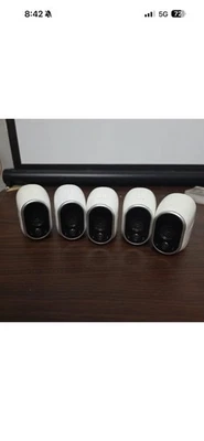 Lot of 5 NETGEAR Arlo VMC3030 HD Wireless Security Cameras - Cameras Only - Image 1 of 4