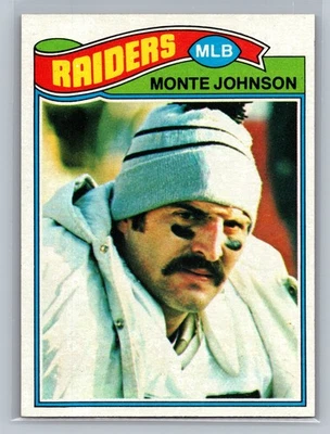 1977 Topps #77 Monte Johnson Oakland Raiders - Image 1 of 2