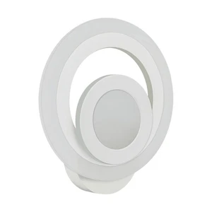 Lámpara De Pared LED Blanca IP44 H: 24 Cm Redonda 4200 K Decorativa Pasillo - Imagen 1 de 1