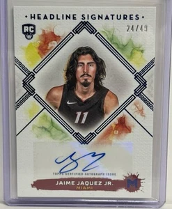 Jaime Jacques Jr. | 2023-24 Topps Motif Headline Signatures /99 RC | Heat - Picture 1 of 2