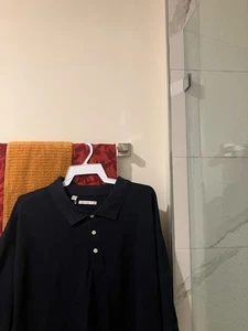 Cutter & Buck navy blue cotton short sleeve polo golf  Shirt men's 3XB NEW - Picture 1 of 2