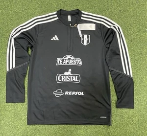 ADIDAS FPF PERU TEAM POLERA ENTRENAMIENTO FUTBOL SUDADERA NEGRA - Imagen 1 de 6