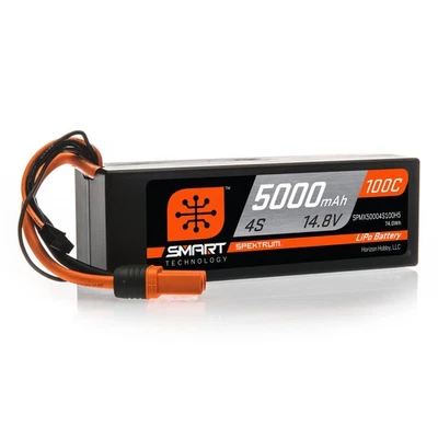 Spektrum Accessories 5000mAh 4S 14.8V 100C Smart LiPo Hardcase IC5 - Image 1 of 4