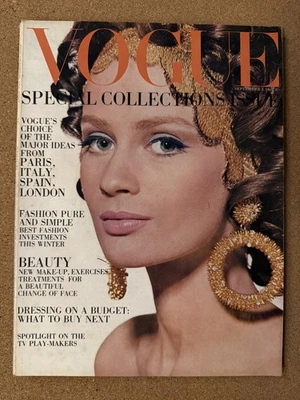 VOGUE UK Magazine Celia Hammond September 1st 1967 Vintage British Fashion - Image 1 of 2